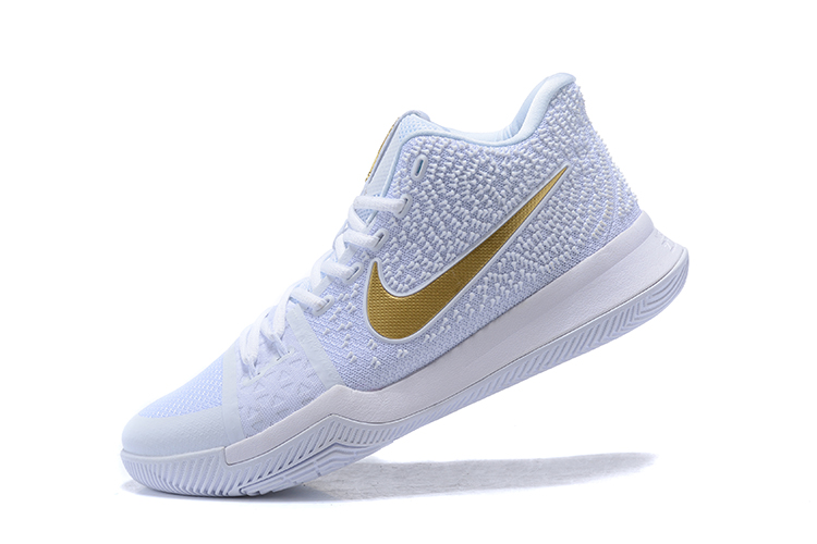 kyrie 3 white and gold size 13