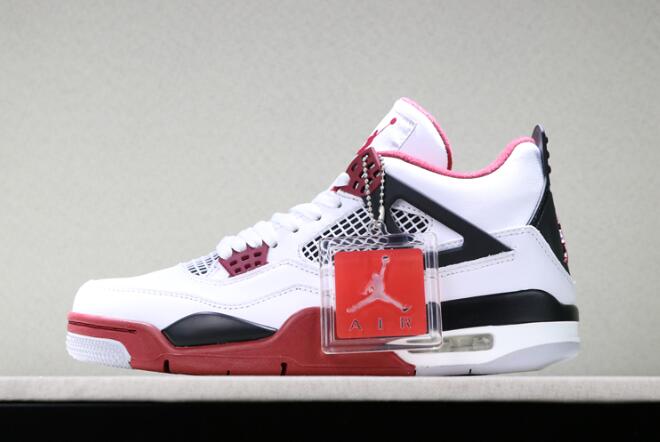 red and white jordan shoes