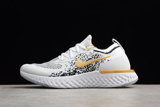 nike epic react flyknit black and gold