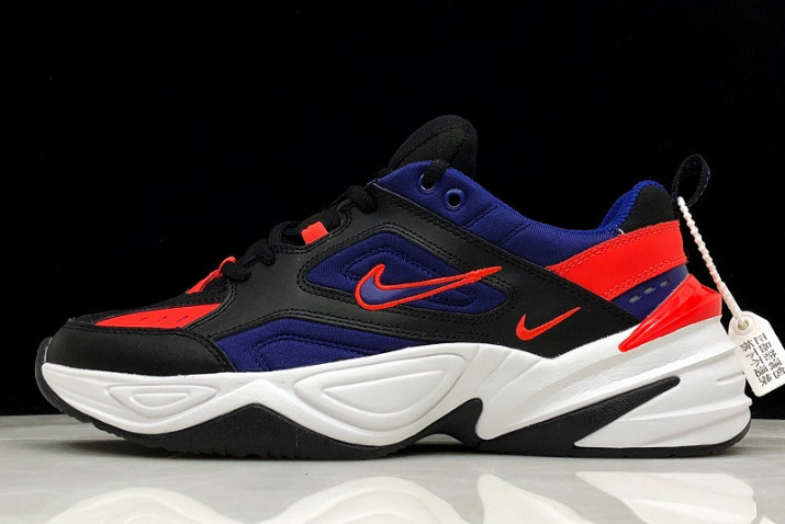 nike tekno red and blue