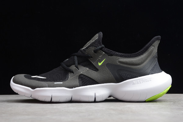 Nike Free RN 5.0 Black/White-Anthracite-Volt Running Shoes AQ1289-100