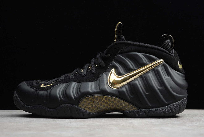 nike air foamposite black and gold