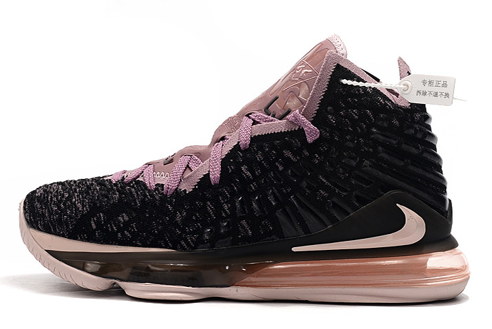 2019 Nike LeBron 17 Black/Grey-Pink For 