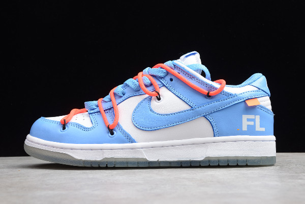 dunk low off white blue
