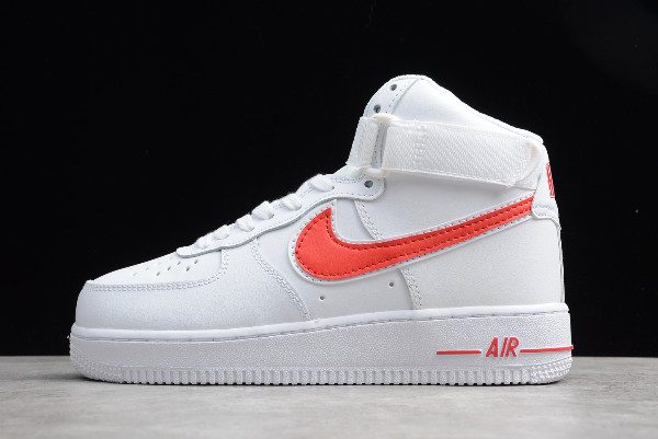 white and gym red air force 1