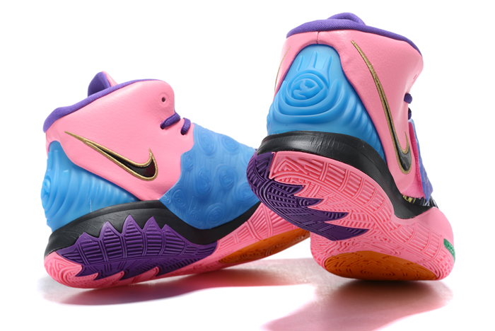 2020 New Mens Nike Kyrie 6 Pink/Purple-Black Basketball Shoes For Sale