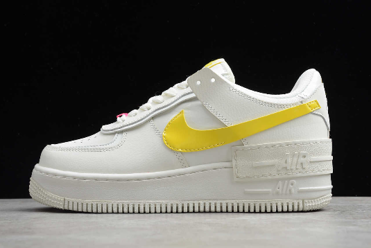 nike air force 1 shadow yellow and pink