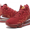 2020 Cheap Nike LeBron 17 Wine Red/Gold-White On Sale-3