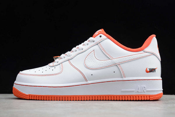 New Nike Air Force 1 Low Rucker Park White/Team Orange-Black CT2585-100 For Sale