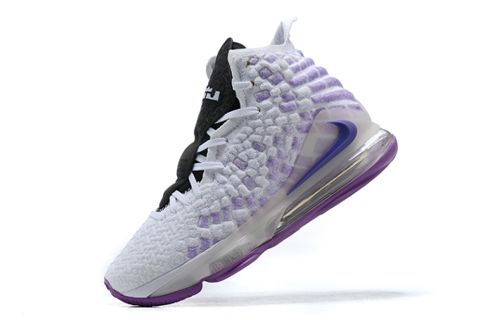 2020 New Nike LeBron 17 White/Purple-Black Men’s Basketball Shoes