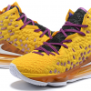 New Nike LeBron 17 Yellow/Purple-Black Shoes For Sale-3