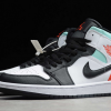 To Buy Air Jordan 1 Mid “Red Mint” White Black Red Spruce Shoes BQ6931-100-2