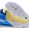 2020 Buy Nike LeBron 18 Yellow/Blue-White-Pink Sneakers For Sale-1