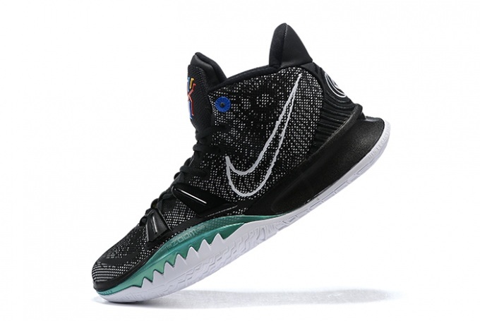 2020 Men’sNike Kyrie 7 Black White Green Basketball Shoes
