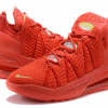 Cheap Nike LeBron 18 University Red/Gold Shoes-4