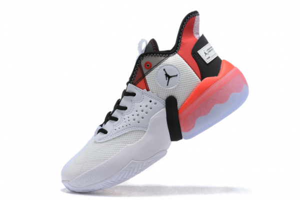 CK6617-100 Jordan React Elevation White/University Red/Black Sneakers