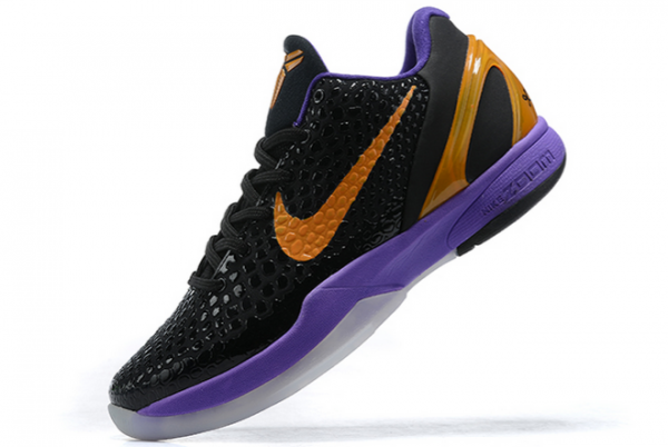 2020 Men's Nike Kobe 6 Protro Black/Purple-Metallic Gold Shoes