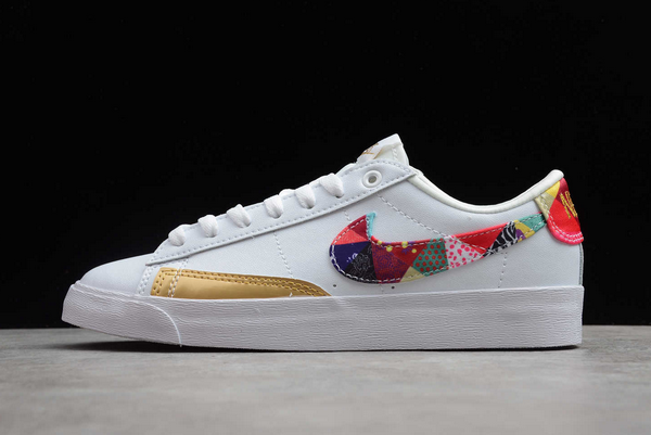 2020 Nike Blazer Low LE Chinese New Year White/Multi-Color Shoes Outlet Online BV6655-116