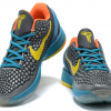 Latest Nike Kobe 6 Protro “Helicopter” Dark Grey/Vibrant Yellow-Glass Blue For Men-4