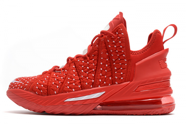 Nike LeBron 18 University Red/White 2020 For Sale