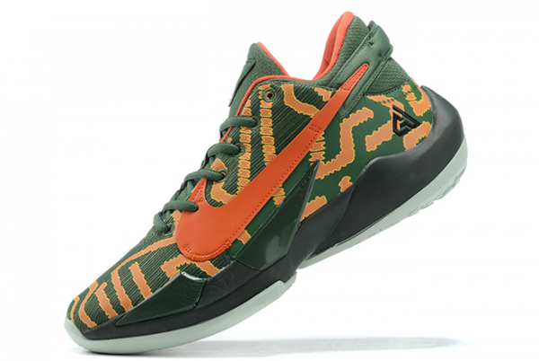 2020 Release Custom Nike Zoom Freak 2 Nike By You Army Green/Orange-Black