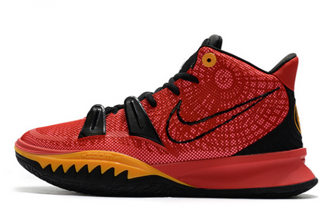 2021 Nike Kyrie 7 University Red/Black-Gold For Cheap