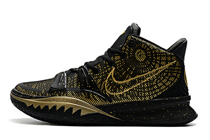 New Arrival Nike Kyrie 7 Metallic Gold Black On Sale