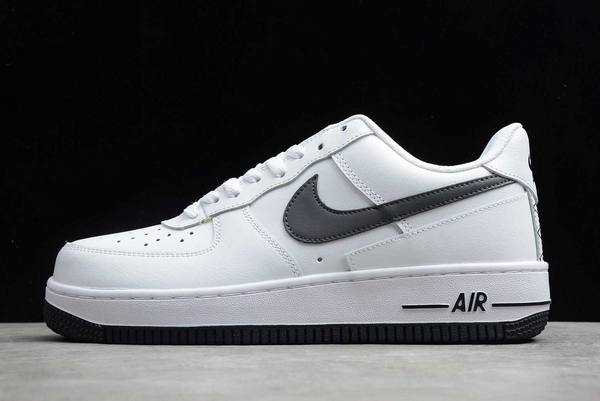 New Nike Air Force 1 Low White/Grey-Dark Grey Sneakers DD7113-100