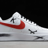 2021 Cheap Nike Air Force 1 Low AF1 White/Black-Red CW2288-111-2