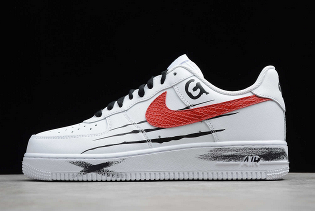2021 Cheap Nike Air Force 1 Low AF1 White/Black-Red CW2288-111