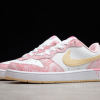 2021 Cheap Nike Court Borough Low 2 SE GS Pink/White-Gold For Sale CK5426-101-4