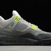 2021 New Air Jordan 4 SE Neon Cool Grey/Volt-Wolf Grey-Anthracite For Sale CT5342-007-2
