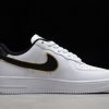 New Nike Air Force 1 Low White Black Gold Double Swoosh Sneakers For Sale DA8481-100-2