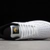 New Nike Air Force 1 Low White Black Gold Double Swoosh Sneakers For Sale DA8481-100-4