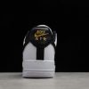 New Nike Air Force 1 Low White Black Gold Double Swoosh Sneakers For Sale DA8481-100-3