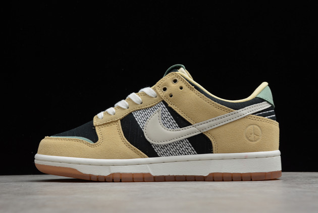 2021 Cheap Nike Dunk Low Rooted in Peace Pale Vanilla Sail-Black-Silver Pine DJ4671-294