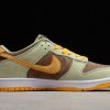 2021 Nike Dunk Low Dusty Olive Dusty Olive Pro Gold Lifestyle Shoes DH5360-300-1