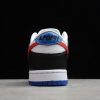 2021 Nike Dunk Low South Korea Black White-Red-Blue Lifestyle Shoes DM7708-100-2