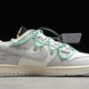 2021 Off-White x Nike SB Dunk Low 04 of 50 Grey White Green For Sale DM1602-114-2
