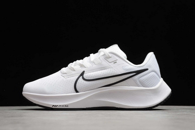 Latest Nike Air Zoom Pegasus 38 White Black Sneakers For Sale CW7356-100