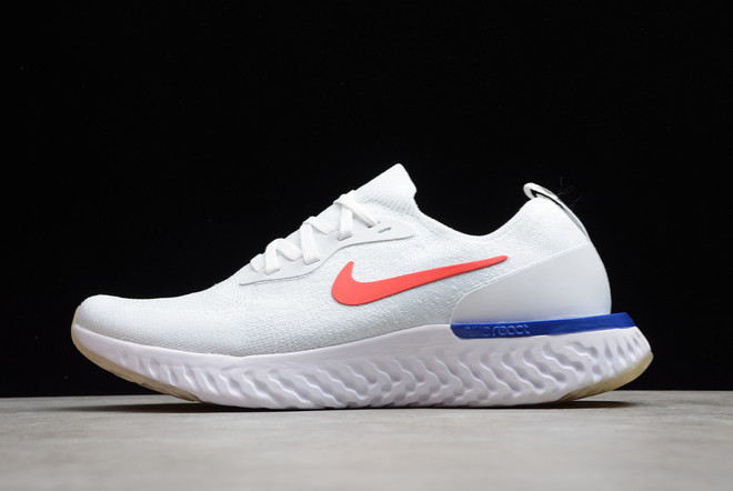 New Nike Epic React Flyknit 2 White/University Red-Racer Blue To Buy ...