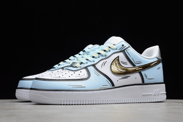 blue and gold air force ones