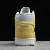2021 Air Jordan 1 Mid Mixed Textures Yellow Shoes For Men DA4666-001-2