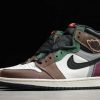 2021 Latest Air Jordan 1 High OG Hand Crafted Black Archaeo Brown-Dark Chocolate For Sale DH3097-001-2