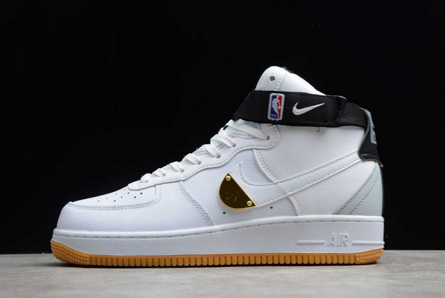 2021 Latest Nike Air Force 1 High NBA Pack White On Sale CT2306-100