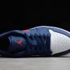 2021 New Air Jordan 1 Low USA Navy Blue/White-Red Basketball Sneakers For Sale CZ8454-400-3