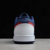 2021 New Air Jordan 1 Low USA Navy Blue/White-Red Basketball Sneakers For Sale CZ8454-400-2