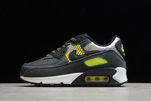 3M x Nike Air Max 90 Anthracite Anthracite-Volt-Black Running Shoes For Sale CZ2975-002