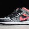 Air Jordan 1 Mid Pink Shadow Basketball Shoes For Sale 554724-059-2