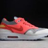 CLOT x Nike Air Max 1 K.O.D. Solar Red Solar Red University Red-Cool Grey For Sale DD1870-600-2